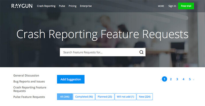 10 new Raygun features: #1 Search forum & feature requests featured image.