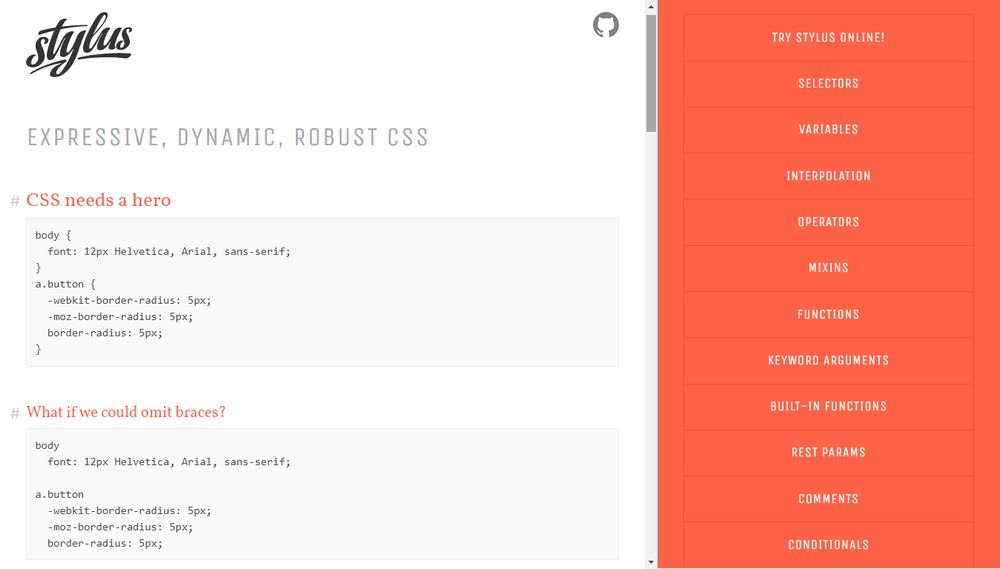 CSS Stylus Example