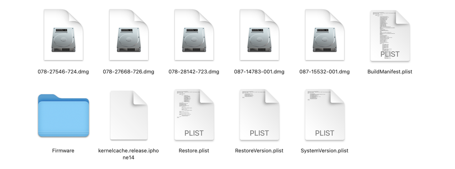 IPSW firmware image