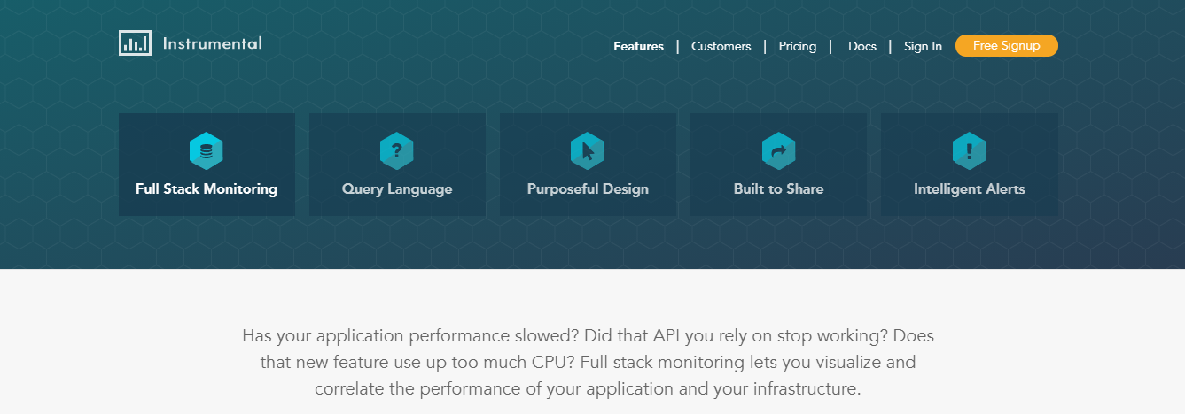 Instrumental is an APM tool to consider