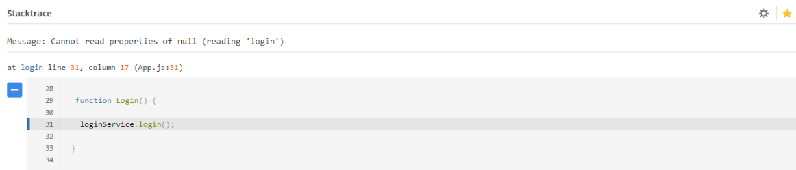 Stack trace in Raygun