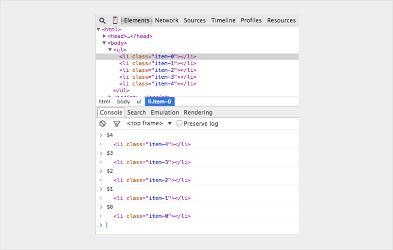 Find DOM elements quickly 