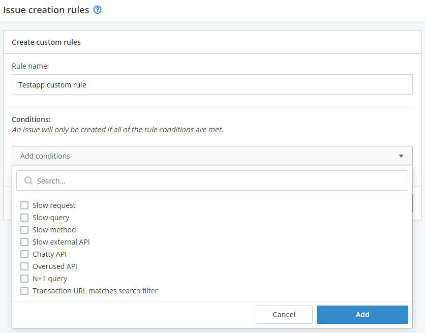 Raygun APM Custom Rules