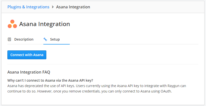 Asana set up