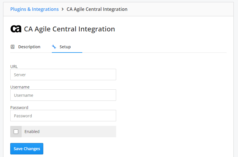 CA Agile Central set up