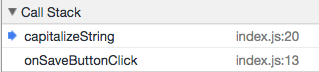 Call stack Google Chrome