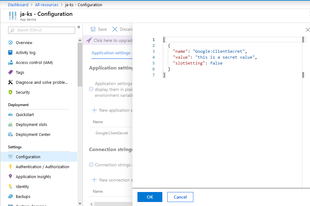 screenshot showing editing multiple variables