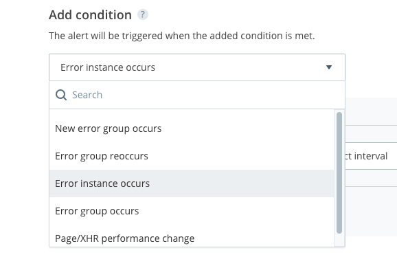 Error instance occurs