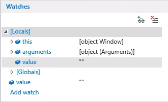 Watchers Internet Explorer Debugging