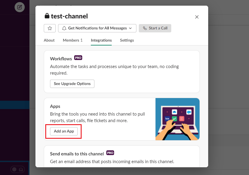 Adding Raygun to Slack channel