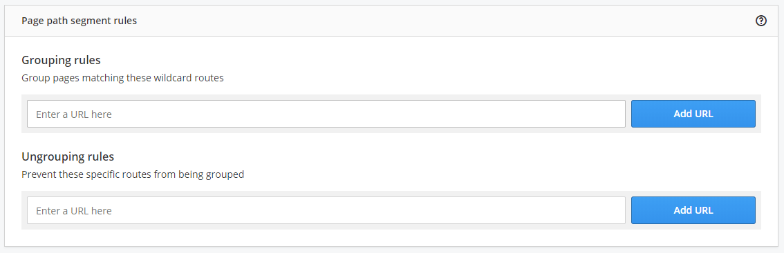 Path segment settings module