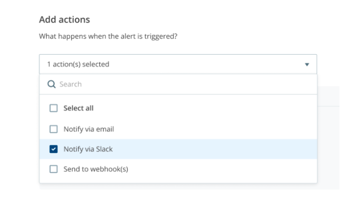 Notify via Slack