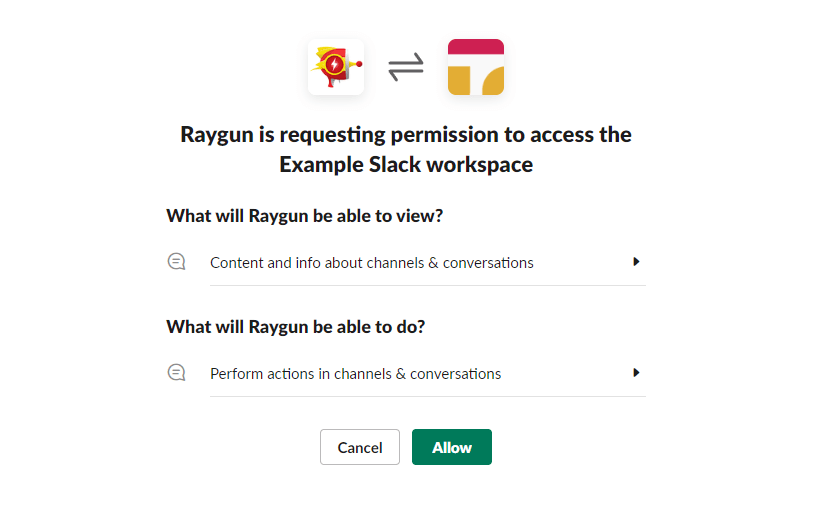 Plan Settings - Slack Setup