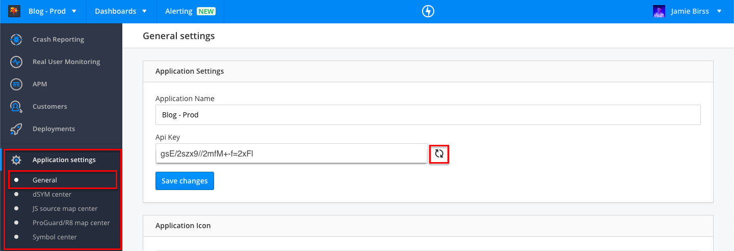 Regenerating API key