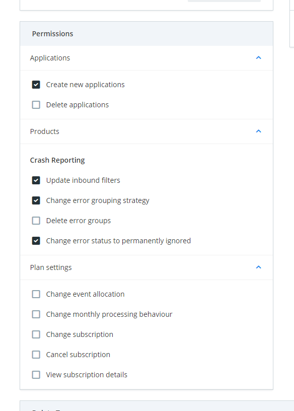 Permissions module